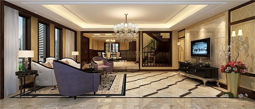 重慶融創(chuàng)峻爵堡別墅裝修案例丨格調裝飾歐式風格裝修設計效果圖